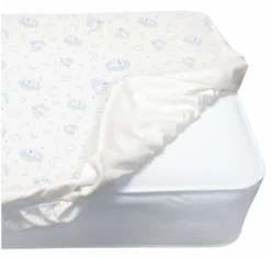 Serta Sheets & Mattress Covers Deluxe Crib Mattress Pad - 100% Waterproof, Quilted Top, Fitted Protective Crib Mattress Pad