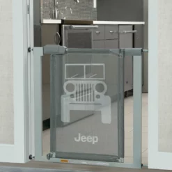 Jeep Adjustable Baby Safety Gate - Easy Fit Pressure Mount Design With Walk-Through Door Sale