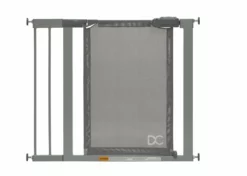 Delta Children Adjustable Baby Safety Gate - Easy Fit Pressure Mount Design With Walk-Through Door Baby Gates