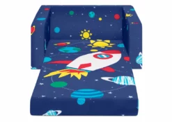 Delta Children Spaceship Cozee Flip Out Chair - 2-in-1 Convertible Chair To Lounger For Kids Kids’ Chairs