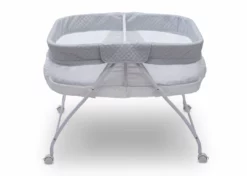 Little Folks By Delta Children Bassinets Twin EZ Fold Ultra Compact Double Bassinet