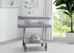 Simmons Kids Bassinets Shooting Star Rocking Bassinet With Air Flow Mesh