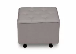 Delta Children Emma Diamond Tufted Nursery Gliding Ottoman