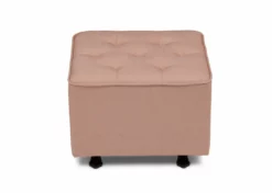 Delta Children Emma Diamond Tufted Nursery Gliding Ottoman