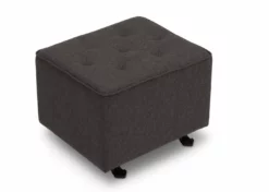 Delta Children Emma Diamond Tufted Nursery Gliding Ottoman