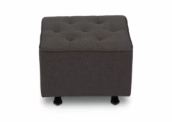 Delta Children Emma Diamond Tufted Nursery Gliding Ottoman