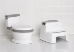 Delta Children Kid Size Potty And Step Stool 2-Piece Set