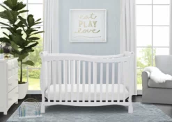 Delta Children Brookside 4-in-1 Convertible Crib Baby Cribs