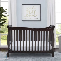 Delta Children Brookside 4-in-1 Convertible Crib Baby Cribs