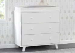 Delta Children Ava 3 Drawer Dresser With Changing Top Dressers & Changing Tables