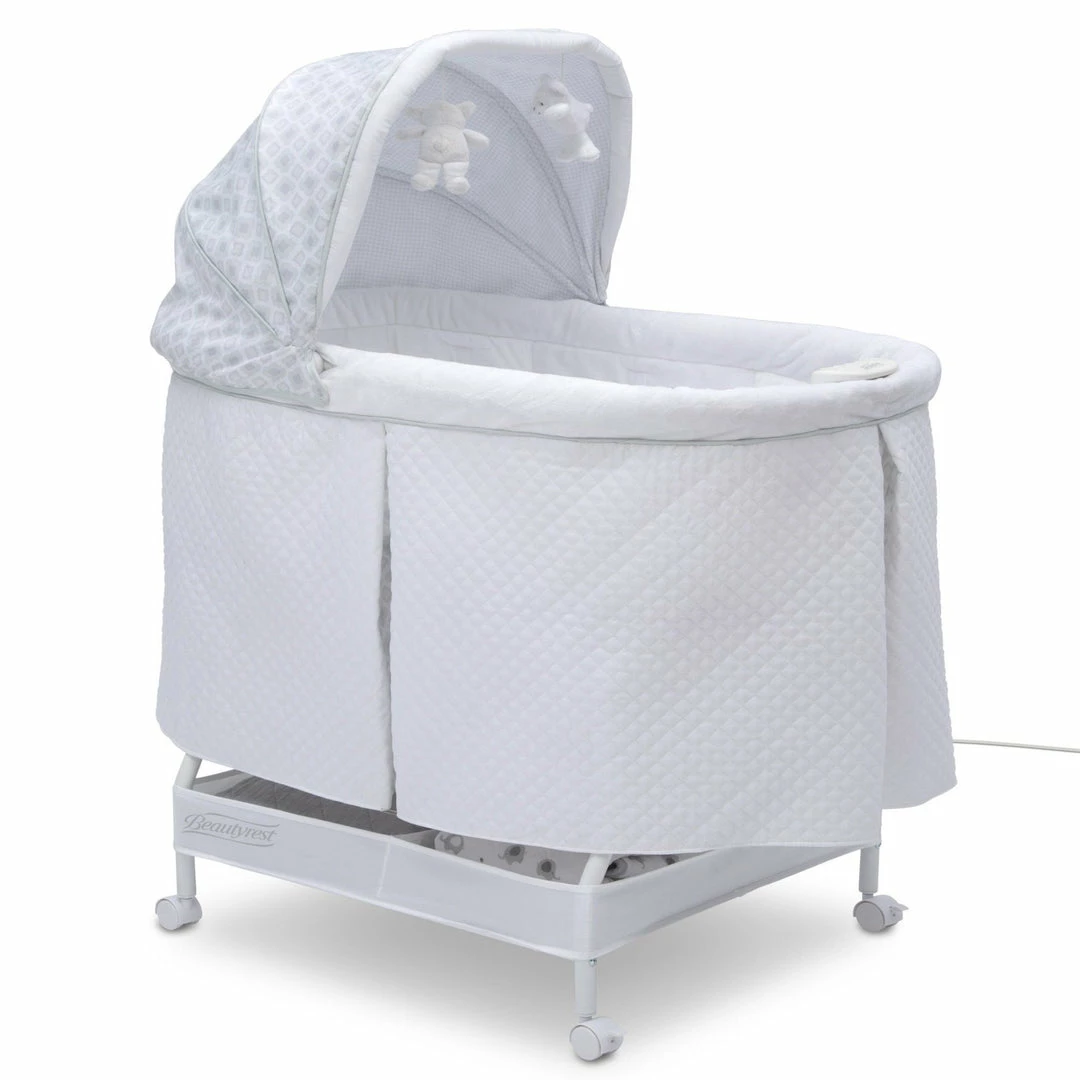 Simmons Kids Beautyrest™ Silent Auto Gliding Lux Bassinet - Arcadia 10 Simmons Kids Beautyrest™ Silent Auto Gliding Lux Bassinet - Arcadia