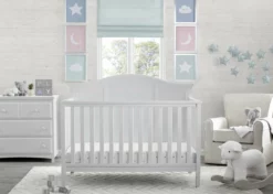 Delta Children Baby Cribs Madrid 4-in-1 Convertible Crib