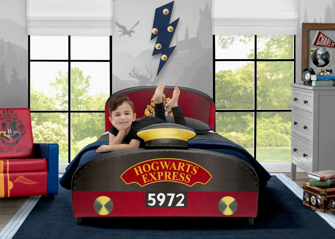 Delta Children Harry Potter Hogwarts Express Upholstered Twin Bed 4 Delta Children Harry Potter Hogwarts Express Upholstered Twin Bed