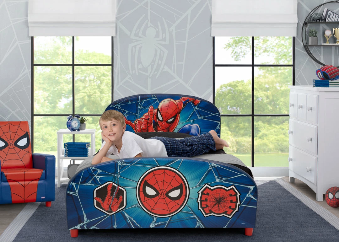 Delta Children Twin Beds & Headboards Spider-Man Upholstered Twin Bed 5 Delta Children Twin Beds & Headboards Spider-Man Upholstered Twin Bed