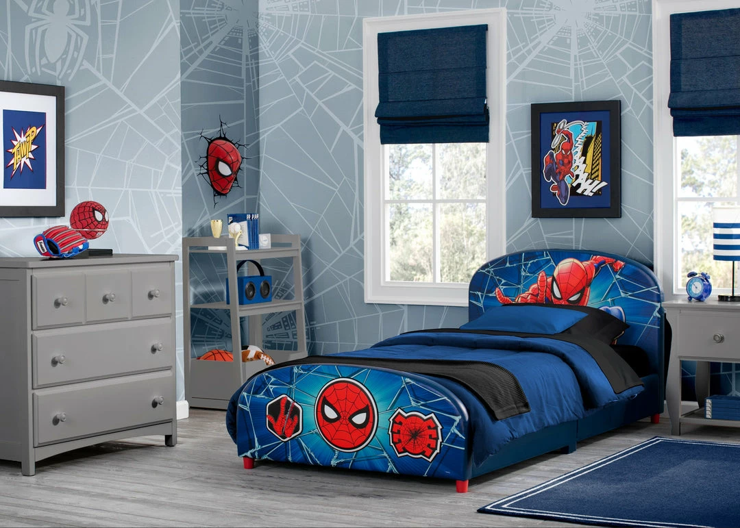 Delta Children Twin Beds & Headboards Spider-Man Upholstered Twin Bed 4 Delta Children Twin Beds & Headboards Spider-Man Upholstered Twin Bed