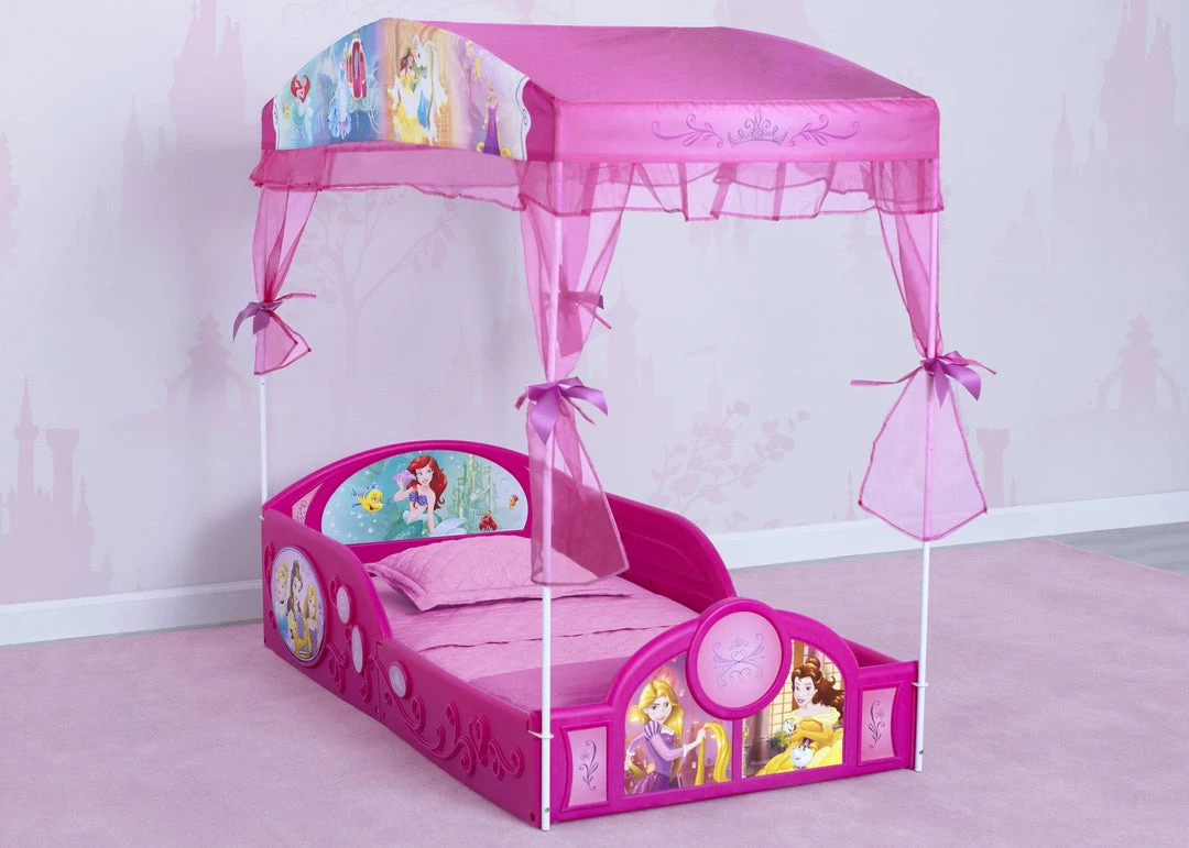 Disney Princess Plastic Sleep And Play Toddler Bed With Canopy By Delta Children 3 Disney Princess Plastic Sleep And Play Toddler Bed With Canopy By Delta Children