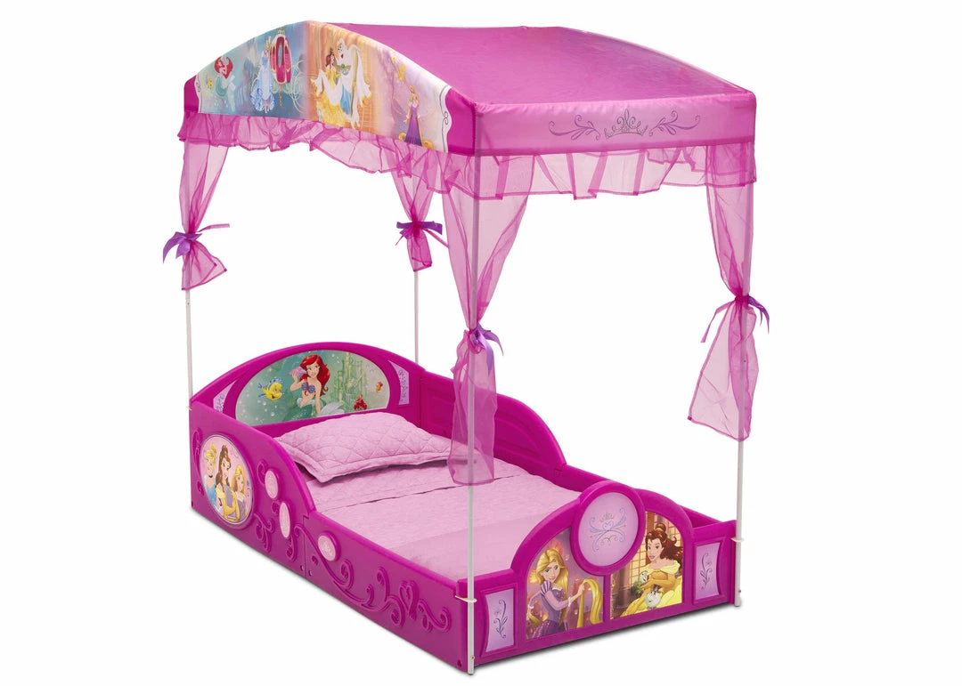 Disney Princess Plastic Sleep And Play Toddler Bed With Canopy By Delta Children 4 Disney Princess Plastic Sleep And Play Toddler Bed With Canopy By Delta Children