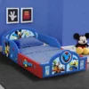 Delta Children Mickey Mouse Plastic Sleep And Play Toddler Bed Toddler Beds