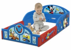Delta Children Mickey Mouse Plastic Sleep And Play Toddler Bed Toddler Beds