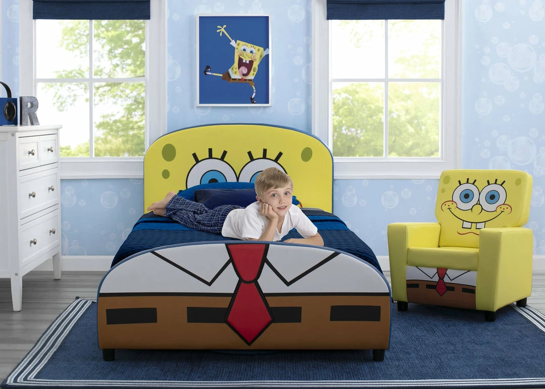 Delta Children SpongeBob SquarePants Upholstered Twin Bed 4 Delta Children SpongeBob SquarePants Upholstered Twin Bed