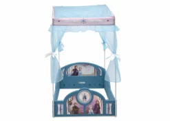 Toddler Beds Disney Frozen II Plastic Sleep And Play Toddler Bed With Canopy By Delta Children
