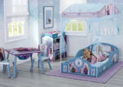 Toddler Beds Disney Frozen II Plastic Sleep And Play Toddler Bed With Canopy By Delta Children