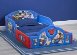 Delta Children Mickey Mouse Plastic Sleep And Play Toddler Bed Toddler Beds