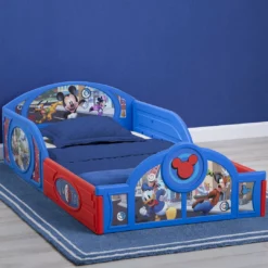 Delta Children Mickey Mouse Plastic Sleep And Play Toddler Bed Toddler Beds