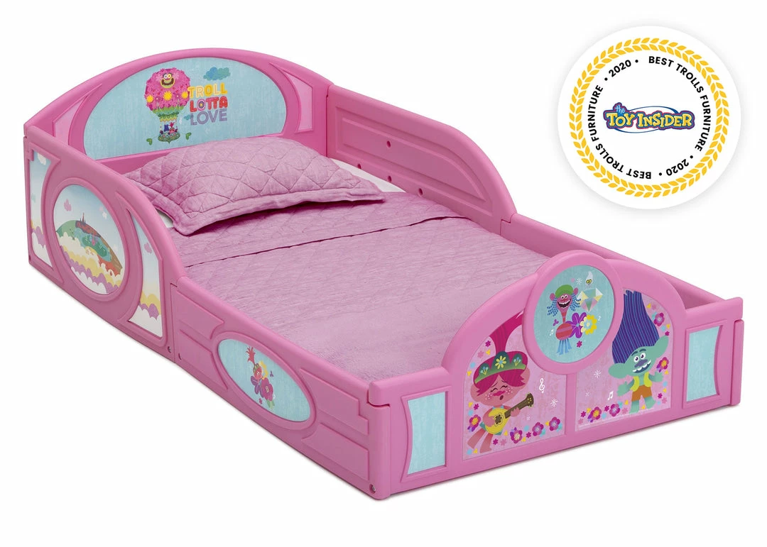 Delta Children Toddler Beds Trolls World Tour Plastic Sleep And Play Toddler Bed