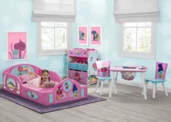 Delta Children Toddler Beds Trolls World Tour Plastic Sleep And Play Toddler Bed