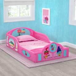 Delta Children Toddler Beds Trolls World Tour Plastic Sleep And Play Toddler Bed
