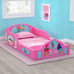 Delta Children Toddler Beds Trolls World Tour Plastic Sleep And Play Toddler Bed