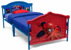 Delta Children Spider-Man Plastic 3D Twin Bed Twin Beds & Headboards
