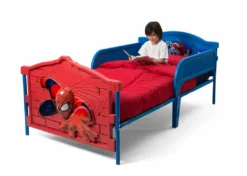 Delta Children Spider-Man Plastic 3D Twin Bed Twin Beds & Headboards