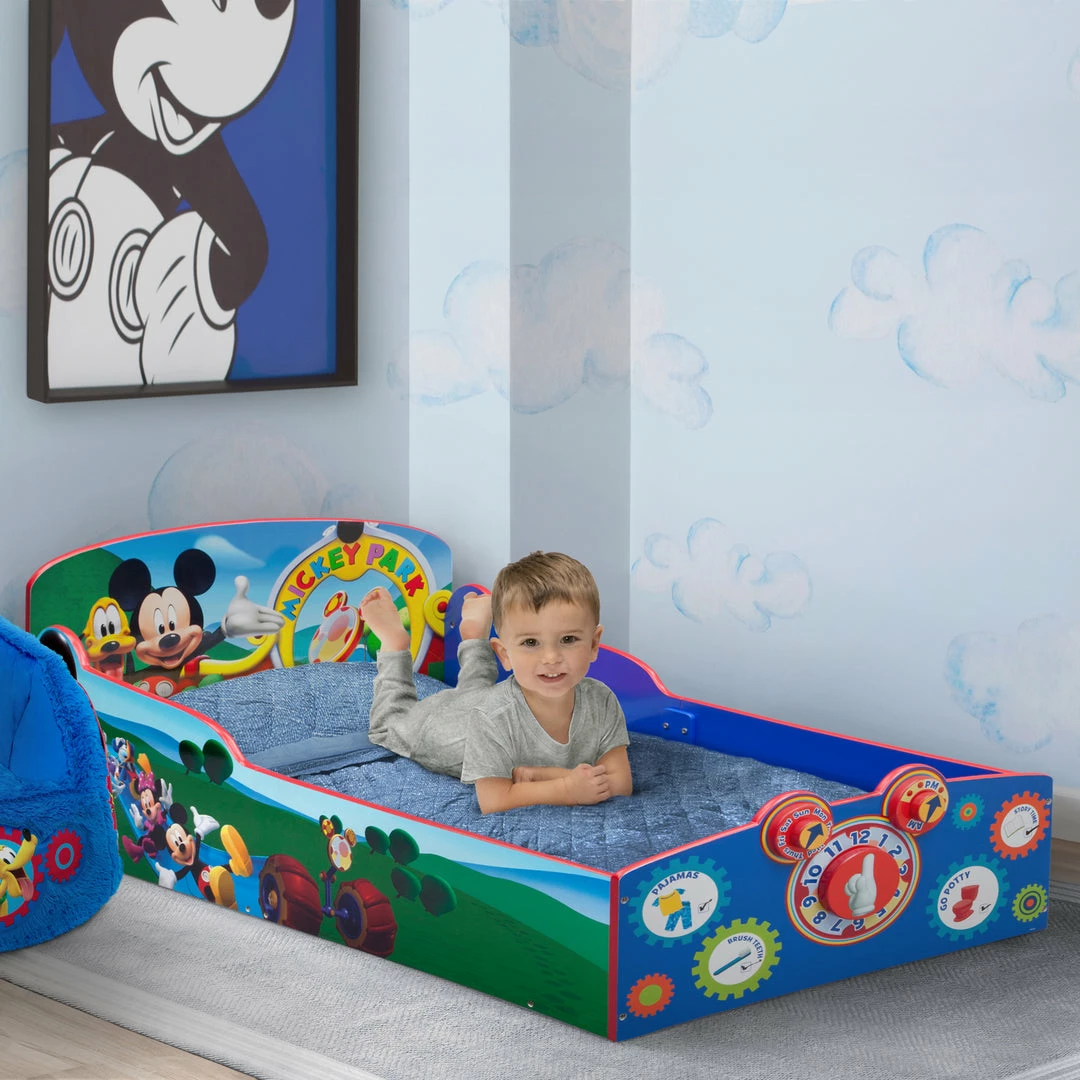 Delta Children Mickey Mouse Interactive Wood Toddler Bed Toddler Beds
