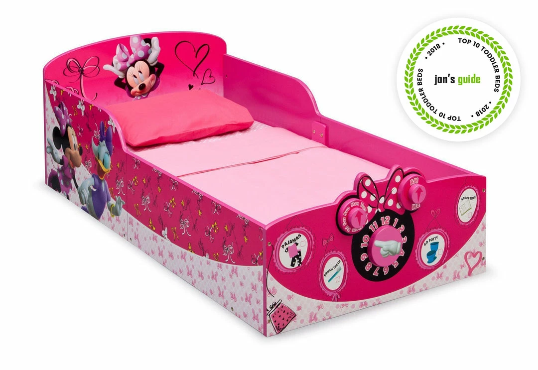 Delta Children Minnie Mouse Interactive Wood Toddler Bed