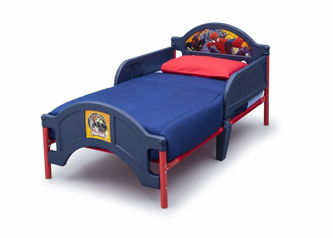 Delta Children Spider-Man Plastic Toddler Bed 6 Delta Children Spider-Man Plastic Toddler Bed