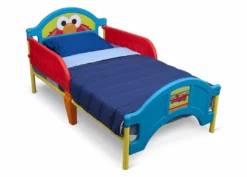 Delta Children Sesame Street Plastic Toddler Bed Toddler Beds