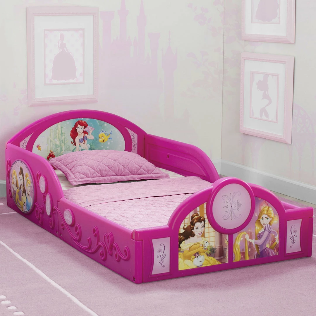 Delta Children Princess Deluxe Toddler Bed With Attached Guardrails Toddler Beds 8 Delta Children Princess Deluxe Toddler Bed With Attached Guardrails Toddler Beds