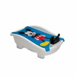 Delta Children Tubs & Bathers Disney Mickey Mouse My First Bubble Bath – 3-in-1 Newborn To Toddler Bathtub With Sling And Bubble Blower