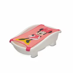 Delta Children Disney Minnie Mouse My First Bubble Bath – 3-in-1 Newborn To Toddler Bathtub With Sling And Bubble Blower