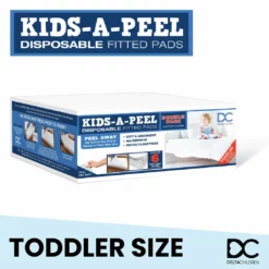 Delta Children Kids-A-Peel Disposable Fitted Sheets, 6-Pack, Waterproof, Breathable Soft Bed Pads That Protect Your Mattress Sheets & Mattress Covers