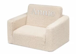 Delta Children Personalized Cozee Flip-Out Sherpa 2-in-1 Convertible Chair To Lounger For Kids What's New
