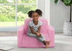 Delta Children Personalized Cozee Flip-Out Sherpa 2-in-1 Convertible Chair To Lounger For Kids What's New