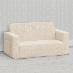Delta Children What's New Personalized Cozee Flip-Out Sherpa 2-in-1 Convertible Sofa To Lounger For Kids 35 Delta Children What's New Personalized Cozee Flip-Out Sherpa 2-in-1 Convertible Sofa To Lounger For Kids