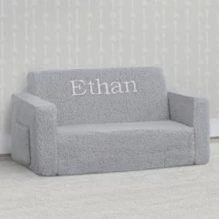 Delta Children What's New Personalized Cozee Flip-Out Sherpa 2-in-1 Convertible Sofa To Lounger For Kids 26 Delta Children What's New Personalized Cozee Flip-Out Sherpa 2-in-1 Convertible Sofa To Lounger For Kids