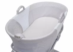 Little Folks By Delta Children Bassinets 2-in-1 Moses Basket Bedside Bassinet Sleeper