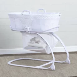 Little Folks By Delta Children Bassinets 2-in-1 Moses Basket Bedside Bassinet Sleeper