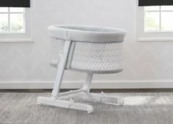 Little Folks By Delta Children Oval Bedside Sleeper Bassinet