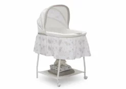 Little Folks By Delta Children Silent Auto Gliding Bassinet Bassinets